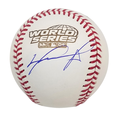 David Ortiz Autographed Boston Red Sox 2004 World Series Baseball Beckett Witnessed