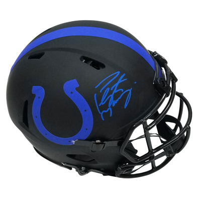 Peyton Manning Autographed Indianapolis Colts Riddell Eclipse Authentic Helmet Fanatics Authentic