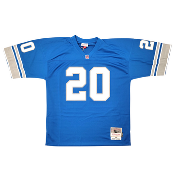 Barry Sanders Autographed Detroit Lions 1996 Mitchell & Ness Jersey Beckett Witnessed