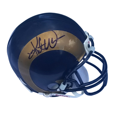 Kurt Warner Autographed St. Louis Rams Mini Helmet Beckett Authenticated