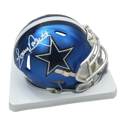 Tony Dorsett Autographed Dallas Cowboys Blaze Mini Helmet Beckett Witnessed
