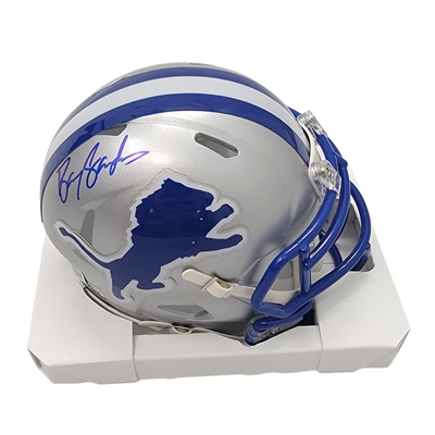 Barry Sanders Autographed Detroit Lions T/B Mini Helmet Beckett