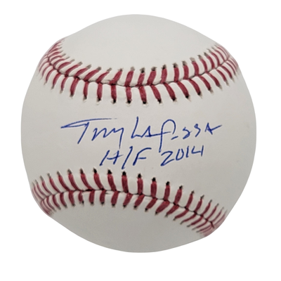 Tony LaRussa Autographed Cardinals White Sox A's OML Baseball W/HOF 2014 Beckett Witnessed