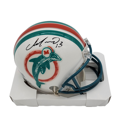 Dan Marino Autographed Miami Dolphins T/B Mini Helmet Beckett Witnessed