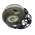 Micah Parsons Autographed Green Bay Packers Salute To Service Replica Helmet Fanatics