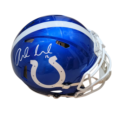 Andrew Luck Autographed Indianapolis Colts Flash Authentic Helmet Beckett Authenticated