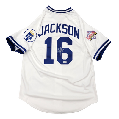 Bo Jackson Autographed Kansas City Royals M&N 1989 All Star Game White Authentic Jersey Beckett Witnessed