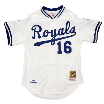 Bo Jackson Autographed Kansas City Royals M&N 1989 All Star Game White Authentic Jersey Beckett Witnessed