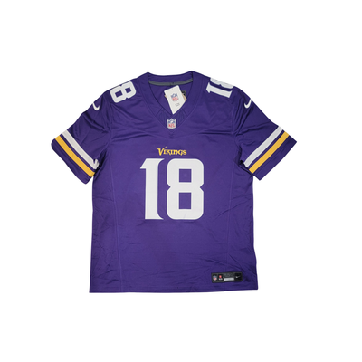 Justin Jefferson Autographed Minnesota Vikings Nike Vapor Purple Jersey Beckett Witnessed