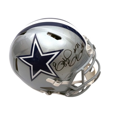 Ezekiel Elliott Autographed Dallas Cowboys Riddell Speed Authentic Helmet Beckett Witness