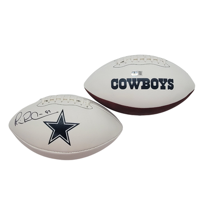 Michael Irvin Autographed Dallas Cowboys Logo Football Beckett Witnessed