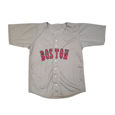 David Ortiz Autographed Boston Red Sox Grey Pro Style Jersey Beckett Witnessed
