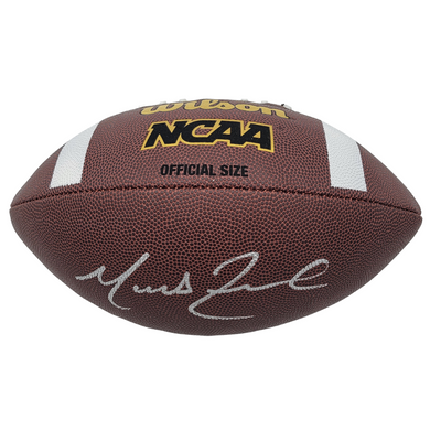 Marcus Freeman Autographed Notre Dame NCAA Official Size Football Beckett Witnessed