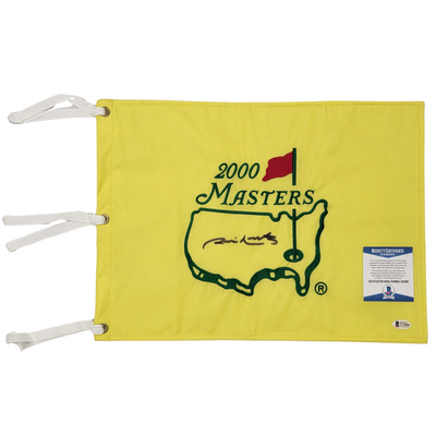 Jim Nantz Autographed 2000 Masters Pin Flag Beckett Authenticated