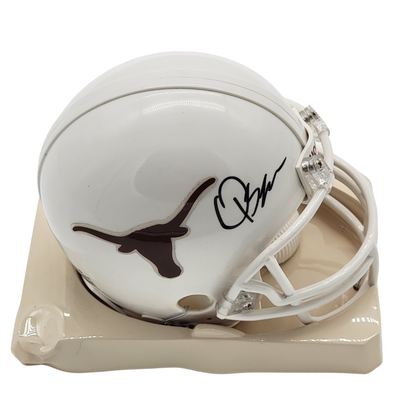 Quinn Ewers Autographed Texas Longhorns Mini Helmet Beckett Authenticated