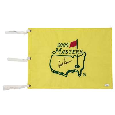 Arnold Palmer Autographed 2000 Masters Pin Flag JSA Authenticated