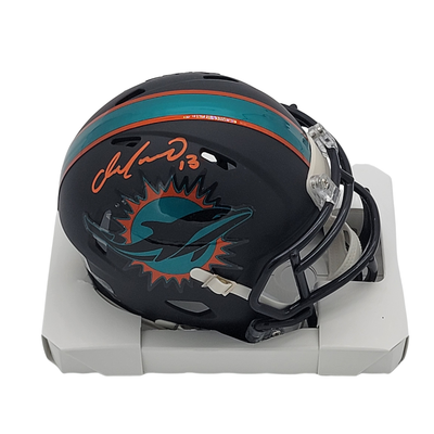 Dan Marino Autographed Miami Dolphins Rivalries Mini Helmet Beckett Witnessed