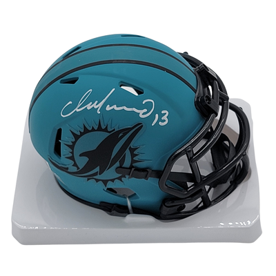 Dan Marino Autographed Miami Dolphins Rave Mini Helmet Beckett Witnessed