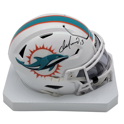 Dan Marino Autographed Miami Dolphins Mid Size MIDI Speed Flex Helmet Beckett Witnessed
