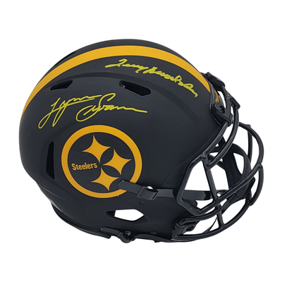 Terry Bradshaw Lynn Swann Autographed Pittsburgh Steelers Authentic Eclipse Helmet Beckett