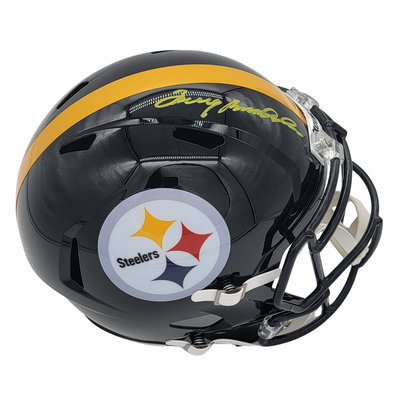 Terry Bradshaw Autographed Pittsburgh Steelers Replica Helmet Beckett Witnessed