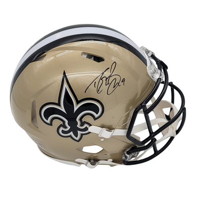 Drew Brees Autographed New Orleans Saints Authentic Helmet Beckett Witnessed
