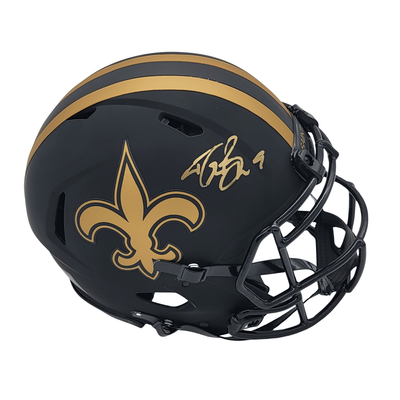 Drew Brees Autographed New Orleans Saints Eclipse Authentic Helmet Beckett Witnessed
