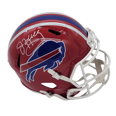 Jim Kelly Autographed Buffalo Bills T/B Replica Helmet Beckett Witnessed