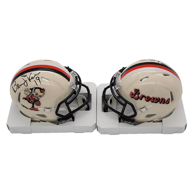Bernie Kosar Autographed Cleveland Browns Retro Mini Helmet Beckett Witnessed