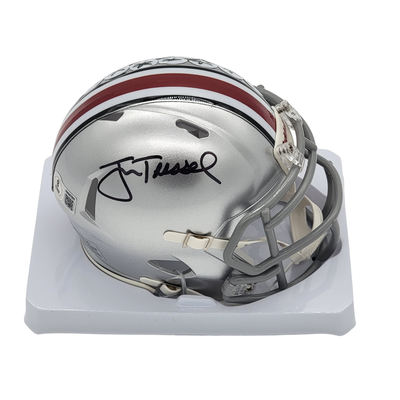Jim Tressel Autographed Ohio State Mini Helmet Beckett Witnessed