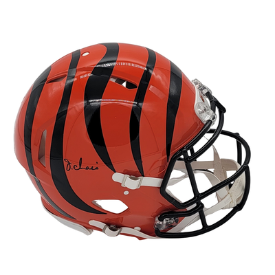 Ja'Marr Chase Autographed Cincinnati Bengals Speed Authentic Helmet Beckett Witnessed