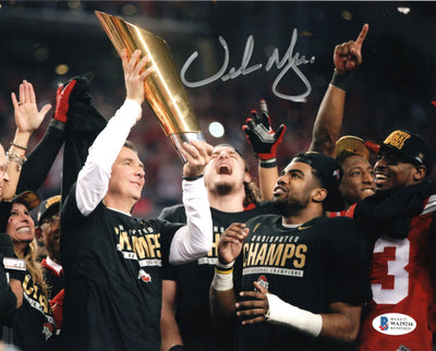 Urban Meyer Autographed OSU Ohio State 2015 National Champs 8x10 Beckett Witnessed