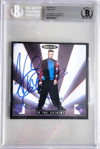 Vanilla Ice Autographed To The Extreme CD Booklet AUTO GRADE 10 BAS 00016202765