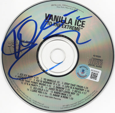 Vanilla Ice Autographed To The Extreme CD With Cover Beckett Authenticated