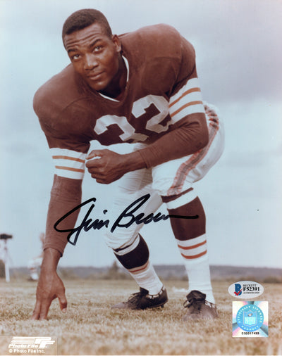 Jim Brown Autographed Cleveland Browns Raiders Sports Illustrated 12/1 -  Famous Ink