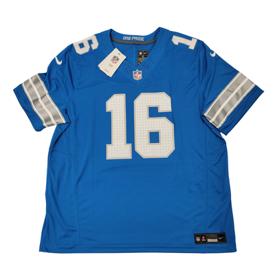 Jared Goff autographed Detroit Lions blue Nike Vapor Limited jersey Fanatics Authentic
