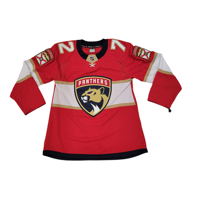 Sergei Bobrovsky autographed Florida Panthers red premium jersey JSA witnessed
