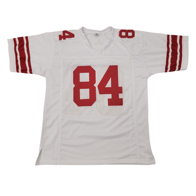 Theo Johnson autographed New York Giants pro-style white jersey Beckett witnessed
