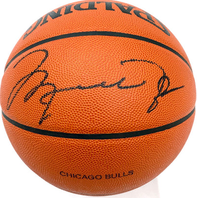 Michael Jordan Chicago Bulls Autographed Team Issused NBA Game Ball Beckett Letter of Authenticity