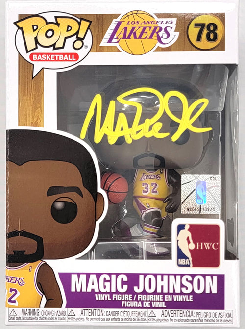 Magic Johnson - Los Angeles Lakers - Beckett Witnessed Certified