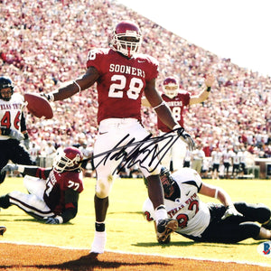 Adrian Peterson Autographed Oklahoma Sooners 8x10 Beckett Authenticated #2
