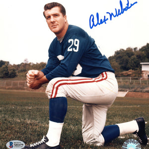 Alex Webster Autographed New York Giants 8x10 Photo Beckett Authenticated