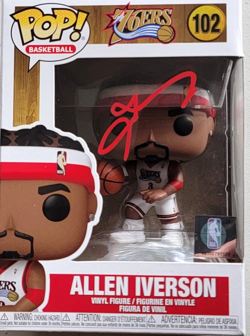 Allen Iverson Autographed Philadelphia 76ers Black 1997-98