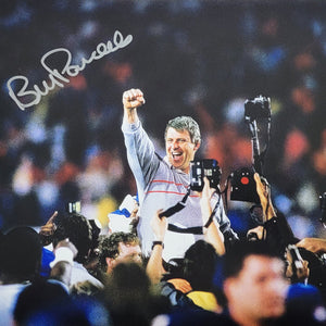 Bill Parcells Autographed New York Giants Super Bowl XXI Champions 11x14 Photo Beckett Witnessed