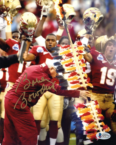 Bobby Bowden Autographed Florida State Seminoles Spear 8x10 Photo Beckett