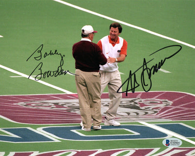 Bobby Bowden Steve Spurrier Autographed Florida State Seminoles Florida Gators 8x10 Beckett Authenticated