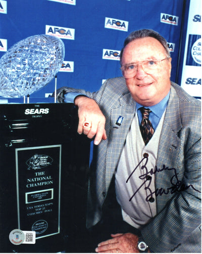 Bobby Bowden Autographed Florida State Seminoles 1999 National Champs 8x10 Photo Beckett