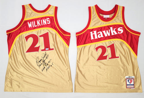 Dominique Wilkins Atlanta Hawks Autographed Mitchell and Ness NBA All-Star  Swingman Jersey