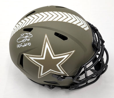 Emmitt Smith Autographed Dallas Cowboys Riddell Lunar Eclipse Speed Fl -  Famous Ink