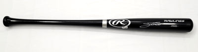 Jim Thome Autographed Rawlings Black Bat Indians Phillies White Sox Twins Beckett Witnessed